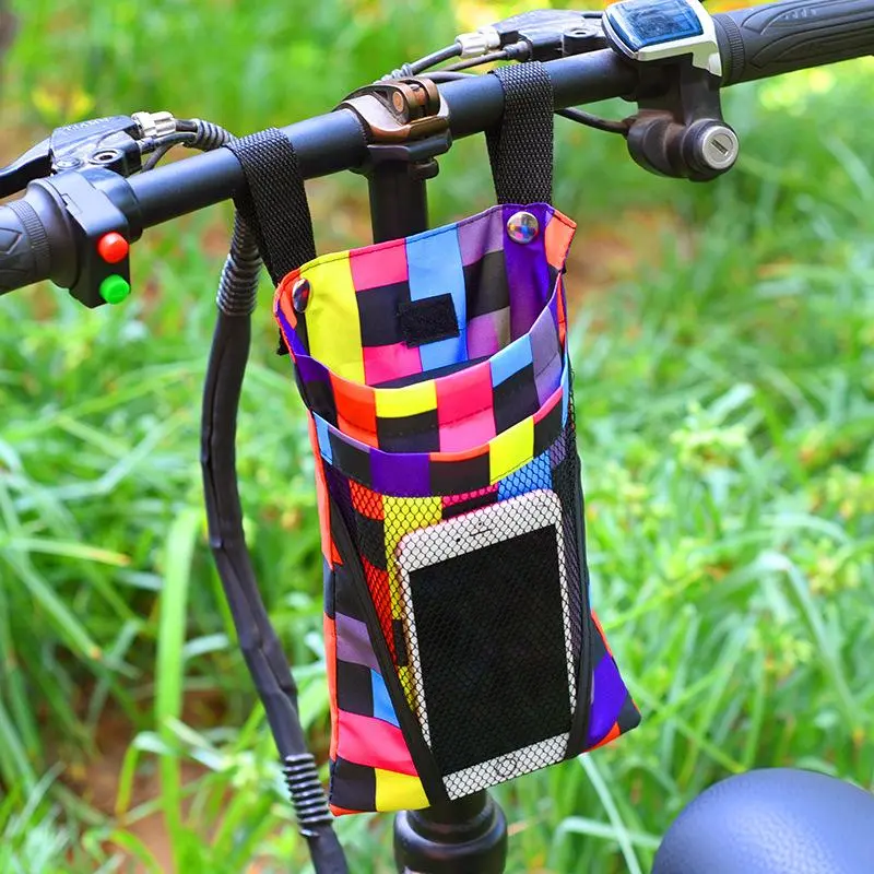 Bicycle Handlebar Bag, 1 Count Waterproof Bike Front Storage Bag, Bicycle Hanging Bag, Phone Bag, Key Bag, Outdoor Cycling Accessories