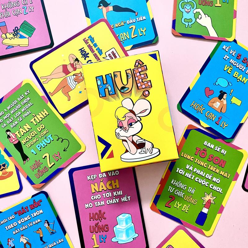 Bộ bài drinking game huệ thẻ boardgame bùng nổ cuộc vui nhóm bạn 68 lá cực lầy vàng Thẻ Bài Cards