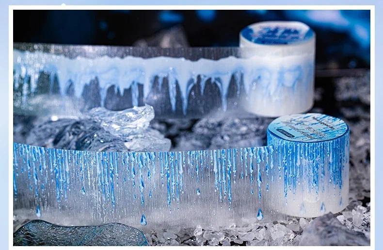 Product Introduction of JIANWU 40mm*200cm Ice Wonderland Series Vintage Winter Snow Material Collage Landscaping PET Tape Creative Journal Stationery 1