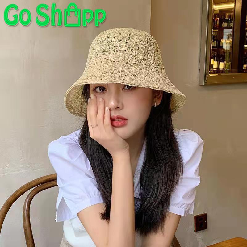 Product Introduction of Topi Wanita Bucket Hat Dewasa Rajut Viral Korean Style Aesthetic Terbaru - Topi Pantai Kekinian CP07 30