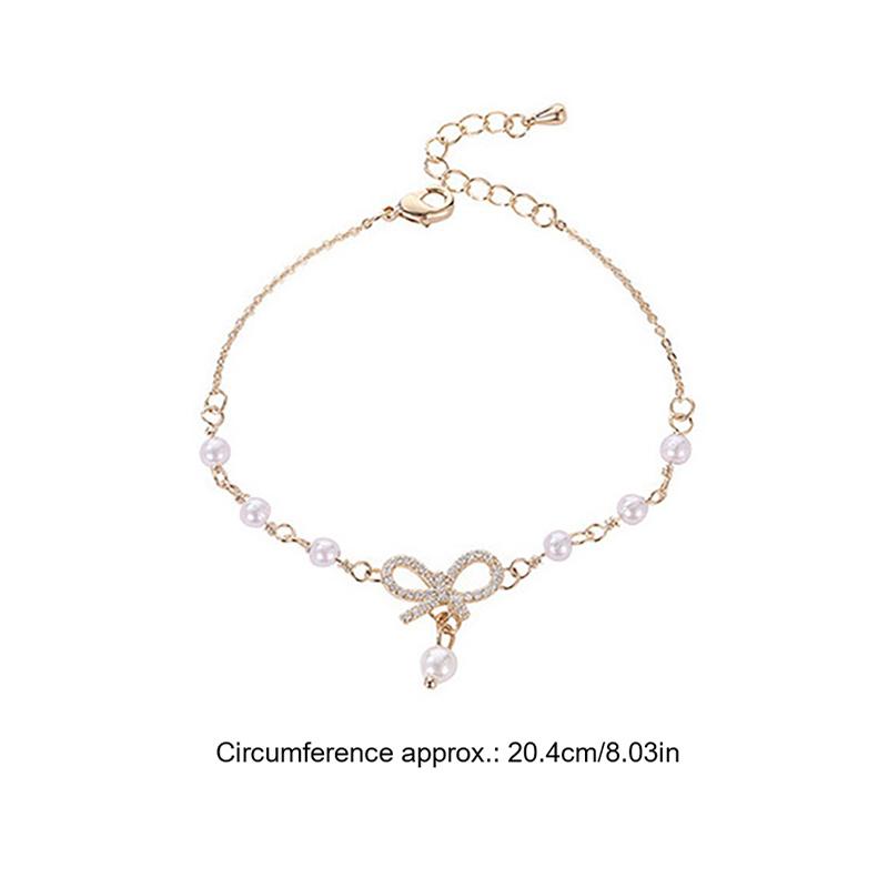 Product Introduction of Vòng Tay Quyến Rũ Nơ Thời Trang Cho Nữ, Chất Lượng Cao, Vòng Tay Dây Chuyền Mỏng, Thời Trang, Quà Tặng Cô Gái Xin Chào, [PPP] 12