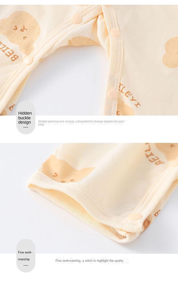 Product Introduction of Newborn Baby Summer Thin Romper Unisex Pure Cotton Breathable 7