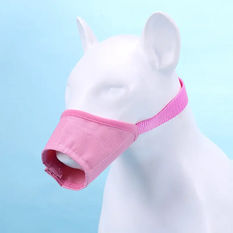 Dog Mouth Cover Anti-Bite Anti-Licking Eating Nonsense Adjustable Pet Muzzle Anti-Miseating Dog Mouth Cover Breathable Dog Mask