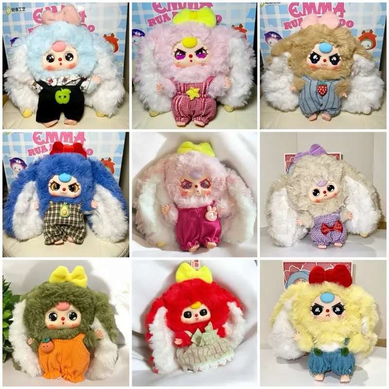 Macaron V2 Baby Three chính hãng - Móc khoá, Quà tặng, Gấu bông - Toy thỏ ver2 bb3 tai cụp