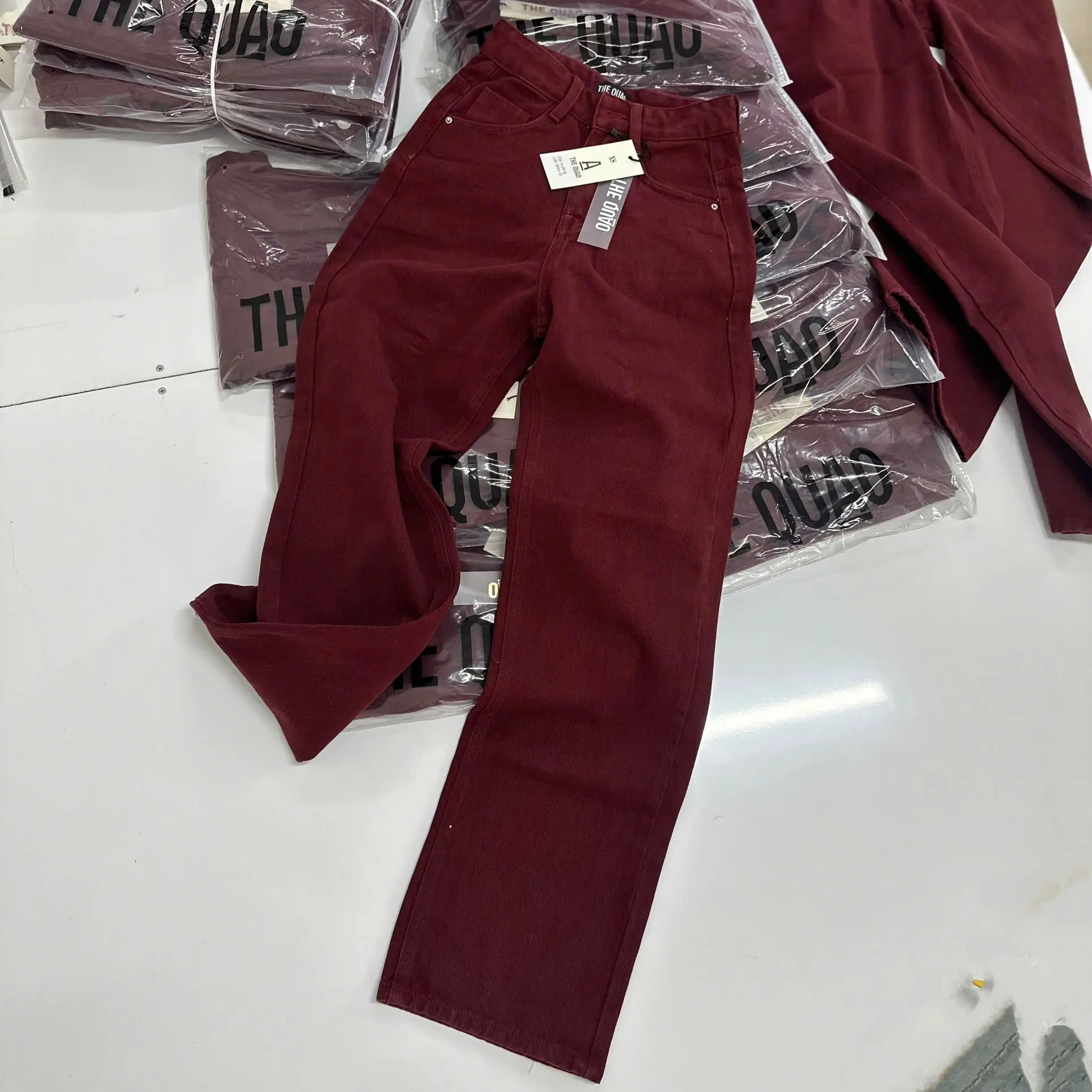 THE QUẠO - Quần Jeans Nữ Lưng Cao Ống Rộng R0707_491 (DÁNG NGẮN 101CM DƯỚI 1M58)