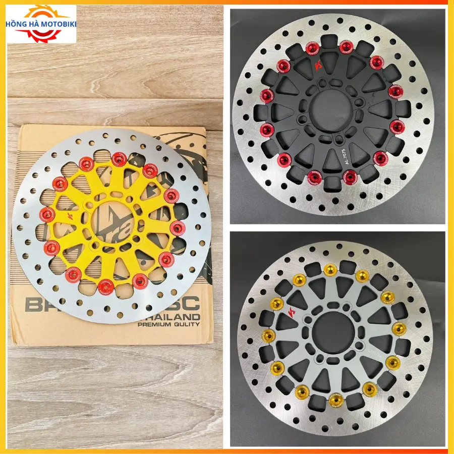 Đĩa trước 4 Lỗ KingDrag ( Mẫu V2 ) size 267mm  Gắn được cho tất cả dòng xe đi mâm 4 Lỗ thông dụng.