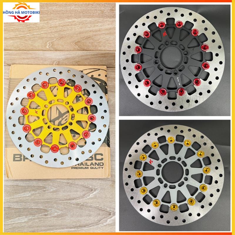 Đĩa trước 4 Lỗ KingDrag ( Mẫu V2 ) size 267mm Gắn được cho tất cả dòng xe đi mâm 4 Lỗ thông dụng.