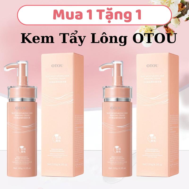 (MUA 1 TẶNG 1) Kem Tẩy Lông OTOU, kem tẩy long vùng bikini, Kem Tẩy Lông Dưỡi Cánh Tay Toàn Thân Nhẹ Nhàng Không Để Lại Vết Thâm Đen Không Đau Rát