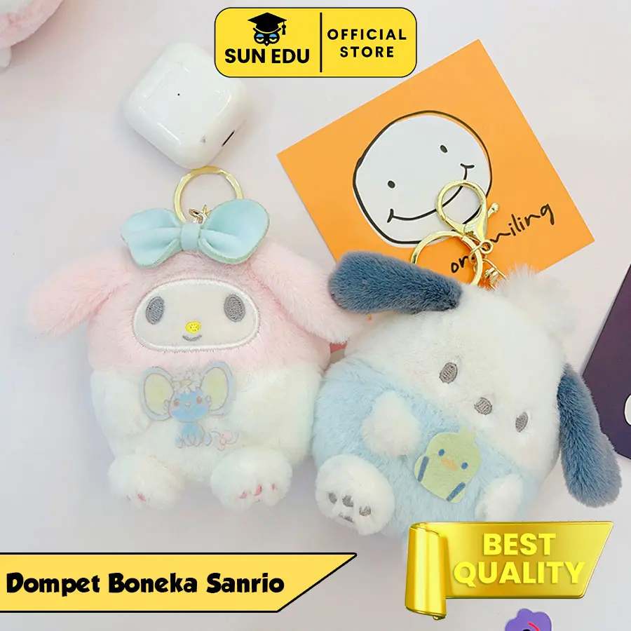 Dompet mini sanrio cute/ Gantungan dompet koin boneka cartoon Karakter Uang Kartu dompet  koin Wanita dompet  mini