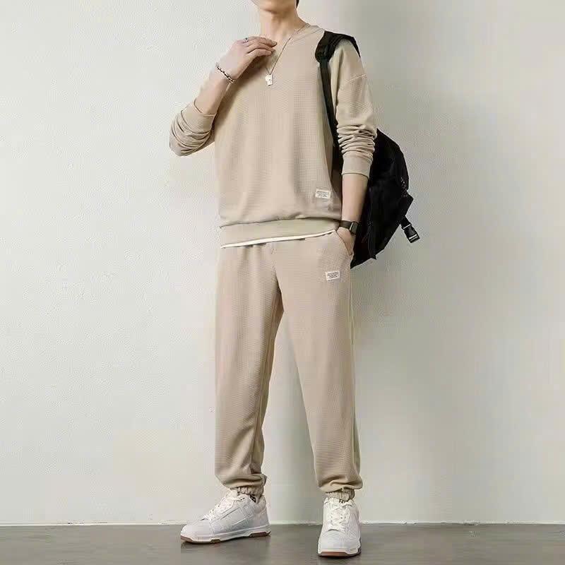 Sét bộ thu đông unisex chất tô ong lyer mềm min từ 40-85kg Nam Nam Áo Menswear 8