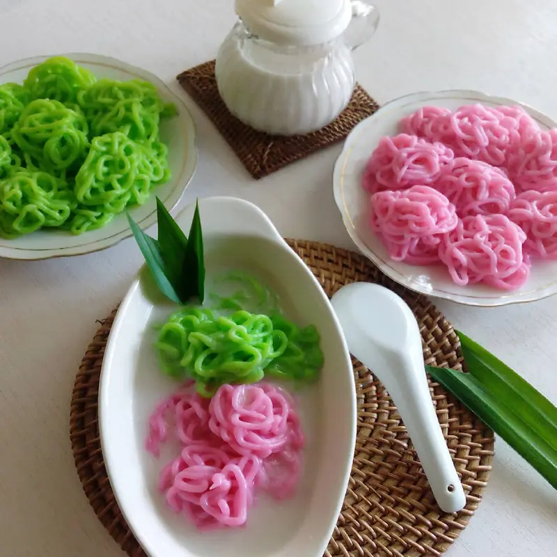 Cetakan Putu Mayang / Petulo , Getuk Bahan Kayu Aluminium Kitchenware 2