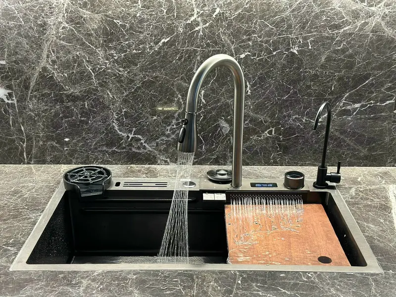 Bộ Xịt Rửa Cốc Tự Động Gắn Chậu Rửa Bát, Bộ Xịt Rửa Ly Tự Động Gắn Bồn Rửa Chén, Rửa Cốc, Rửa Ly 4