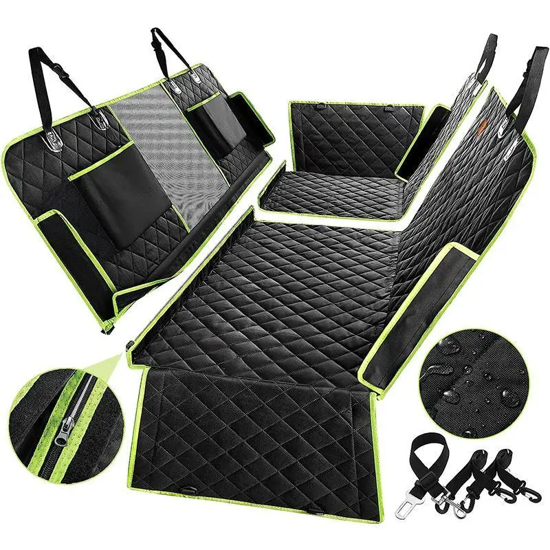 6-in-1 Dog Car Seat Cover for Back Seat, 1 Set Waterproof Removable Pet Carrier Pad, Pet Travel Supplies for Dogs & Cats, Dog & Cat Accessories, Travel Accessories