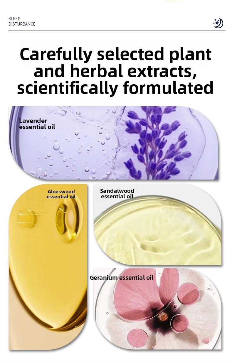 [Produk baru] Minyak Esensial Agarwood Sleep Aid untuk Penggunaan di Rumah Roll-On Minyak Esensial Lavender Tanaman Tidur Ebony Balm Malam yang Baik