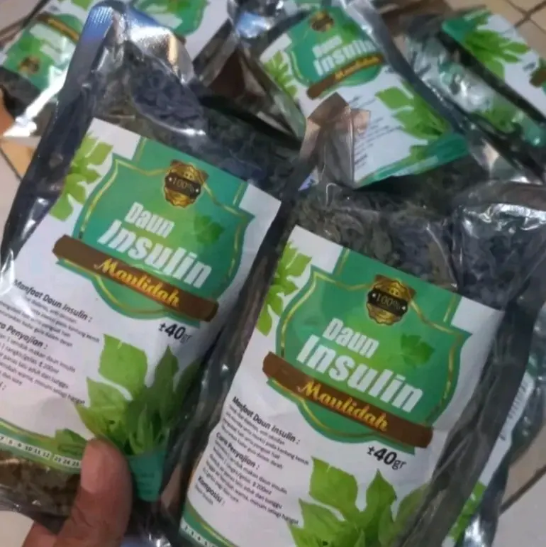 [Paket 5 Pcs ] Teh Daun insulin 40 gram