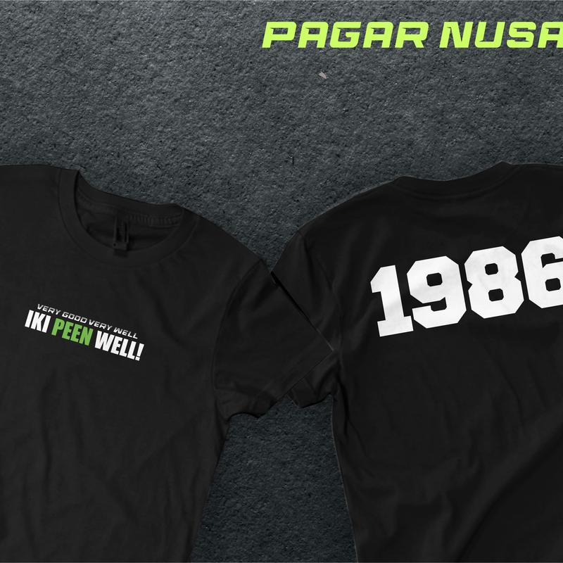 Kaos Pagar Nusa 1986 Simpel  / Tshirt IkI PEEN WEL, Catton Combed 24S 1