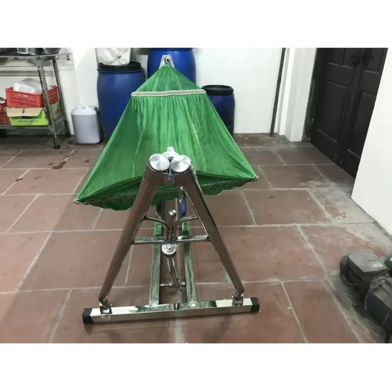 Khung võng xếp inox Phúc Lâm - Khung vuông to phi 40, chịu tải trọng tốt. 2
