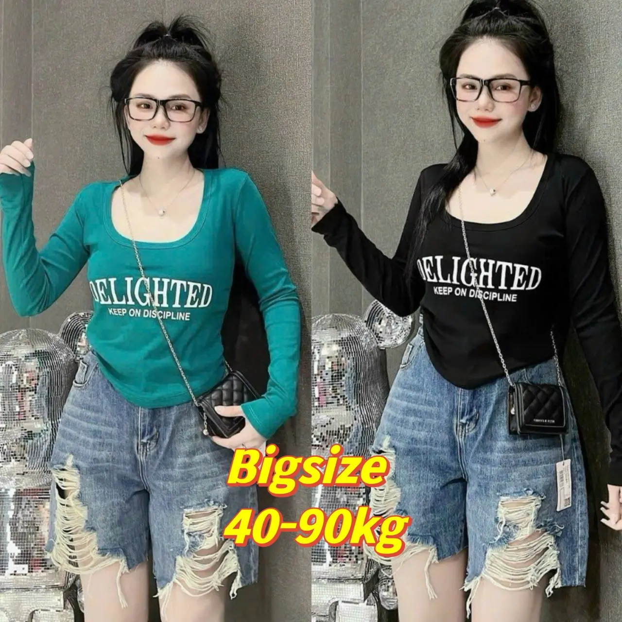 Áo Thun Tắm Lạnh Nữ Tay Dài NHÚN EO SIU XINH _ Bigsize:45-85kg - MS68 Top Women