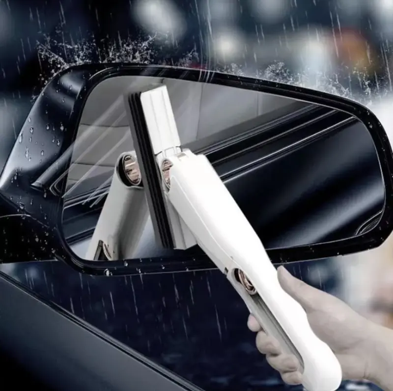 Cây Lau Chùi Tự Vắt Mini Tiện Lợi, Cây Lau Kính Ô Tô, Lau Bàn, Vệ Sinh Nhà Bếp, Phòng tắm, Sach Bóng, Không Vết Mờ Làm Sạch 7