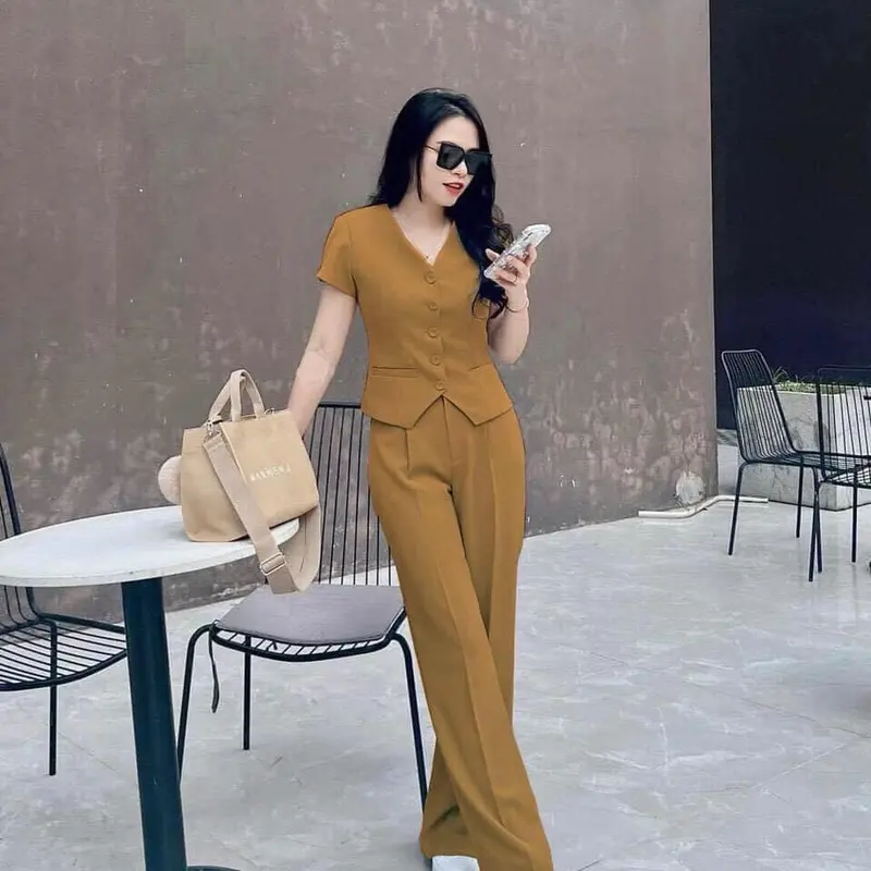 ￼Set bộ nữ đi chơi sang chảnh - Set bộ -Bộ đồ thời thượng sành điệu 1