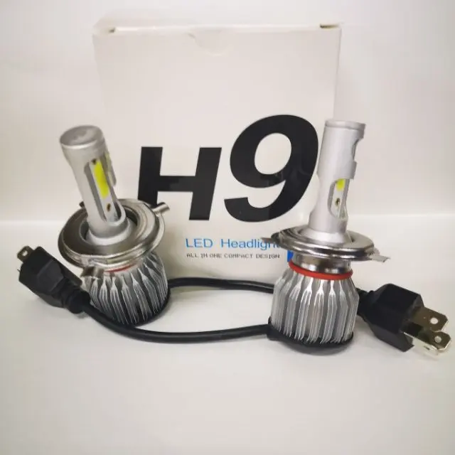 H9 LED HID H4 Car Headlight Headlamp Bulbs 6000k 2pc saga hero myvi viva proton produa honda toyota