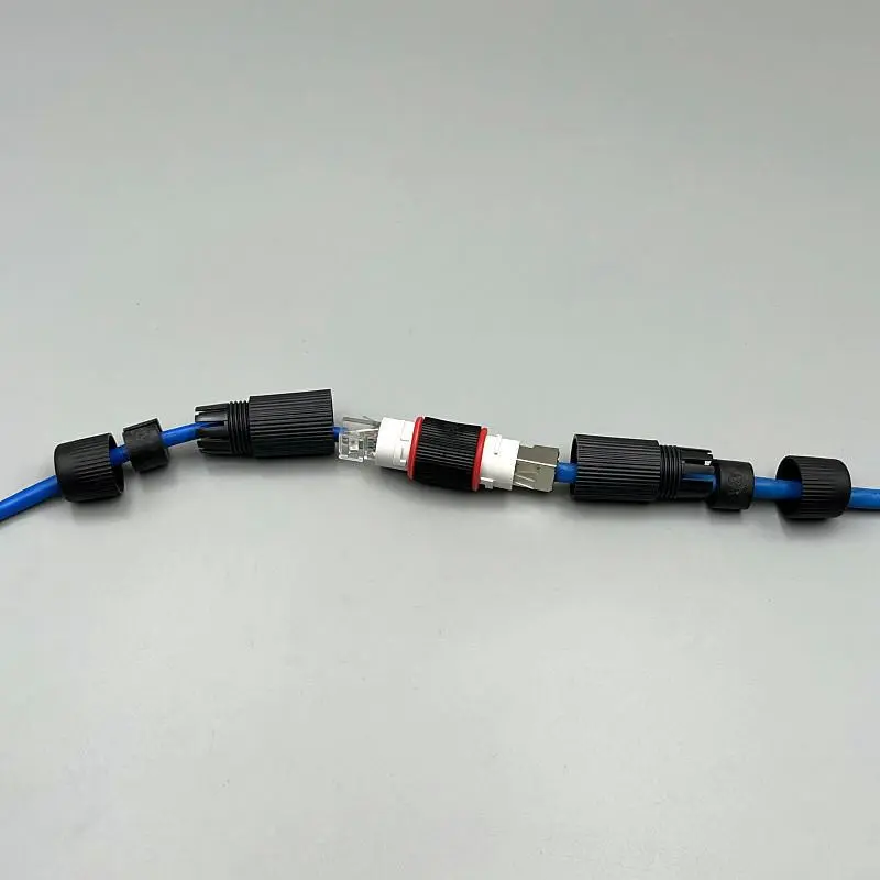 Combo 10 bộ nối dây mạng ngoài trời chống nước, tốc độ 1G, nối được dây POE 2