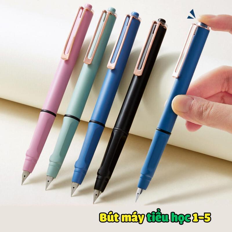 (Combo bút) Bút máy bấm ngòi EF mẫu mới nét 0.38mm. Tặng kèm mực và pistion bơm mực