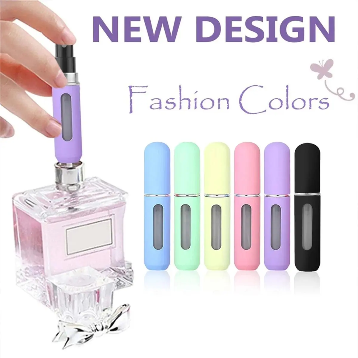 Portable Perfume Atomizer Refillable Mini Perfume Bottle Perfume Empty Bottle Perfume Pump Box Light Lightweight