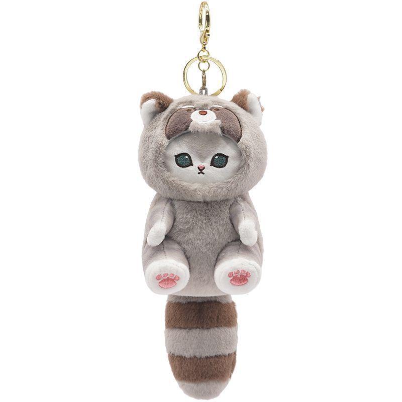 mofusand plush Genuine Mofusand Long Tail Animal Series Plush Pendant Doll Cat Fu Shandi Shark Cat Doll mofusand  plush 8