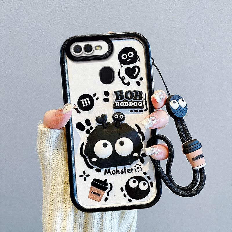 Ốp Điện Thoại, Thích Hợp Cho Oppo A5s, A12, A12s, A11K, F9, F9pro, Realme 2 Pro, Ốp Mềm Cao Su Chống Sốc, Thiết Kế Mới, Ốp Bảo Vệ Dễ Thương Có Dây Đeo
