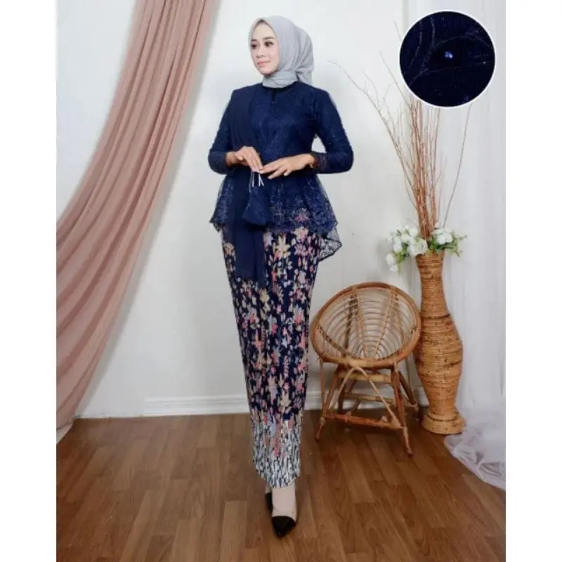 Promo Ramadhan -DJ collection 21-Setelan Kebaya Aurora Selendang -Kebaya Busui Friendly modis Dan Elegan - kebaya Wisuda - Baju Pesta - Kebaya Kondangan-Kebaya Remaja 1