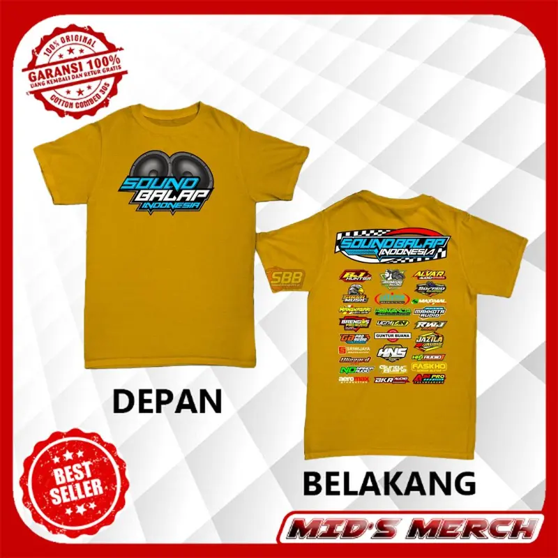 MM - Baju KAOS ANAK SOUND SYSTEM SOUND BALAP INDONESIA Audio Horeg Anak 1-14 Tahun Laki Premium Distro Katun | Cotton Combed 30s 5