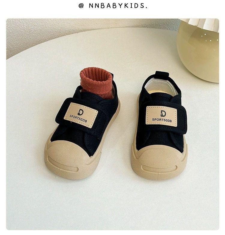 Product Introduction of 2025 [2057 People Collected] Korean Style Children's Canvas Shoes Spring and Autumn New Boys' Low-top Sneakers Girls' Open-toe Cloth Shoes Velcro Indoor Shoes 15