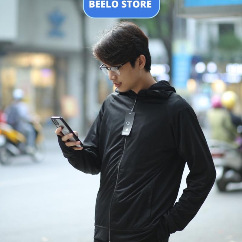 Áo chống nắng nam Cao Cấp 2 lớp Beelo Trơn Sọc, áo khoác chống tia UV vải thun lạnh thoáng mát Trang Phục Fish Đồng