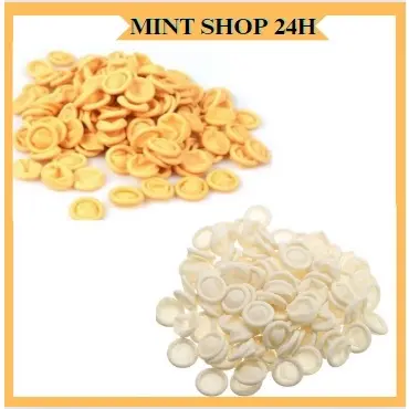 bao tay cao su xỏ ngón 500 gam (~ 700 cái) màu vàng 0