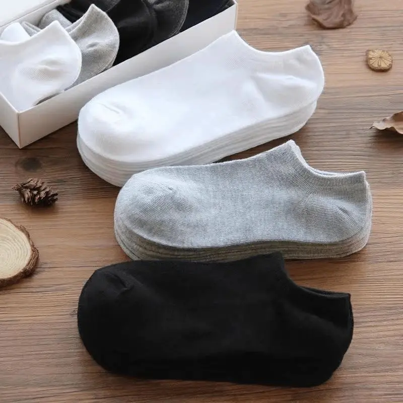 Tất ngắn không mùi cho nam, phong cách mùa hè, mỏng, Hợp Xu hướng và Dễ Phối Đồ tất vô hình thấp cut thể thao
