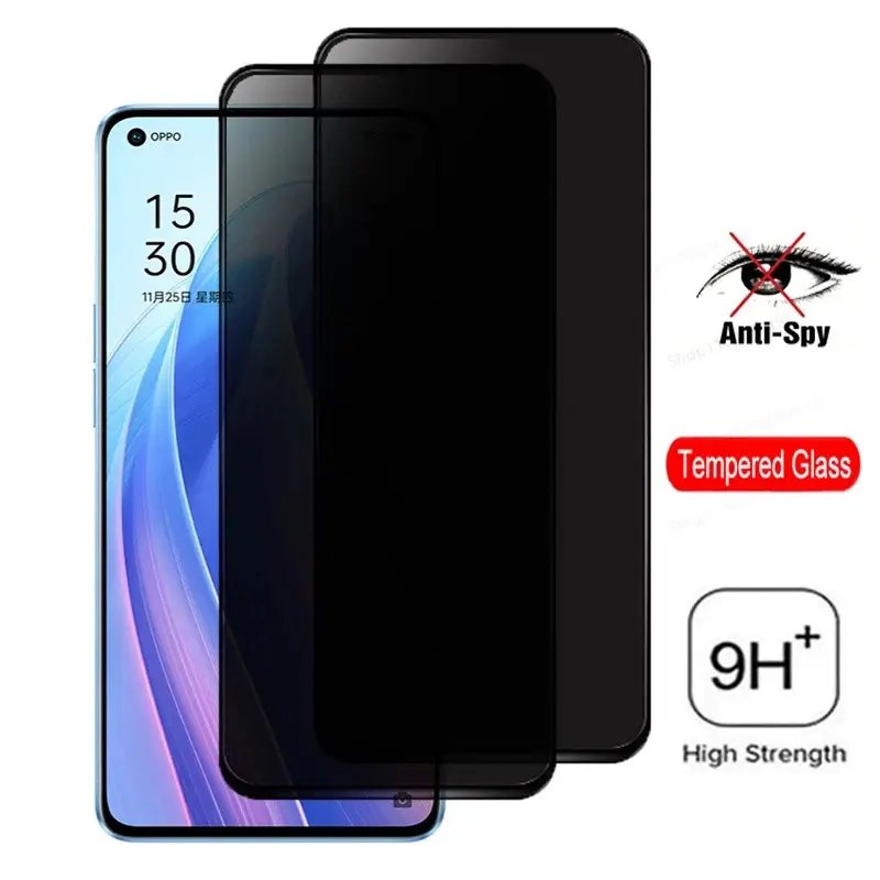 3D Privacy Tempered Glass For OPPO A74 A72 A73 A76 A92 2020 2017 Flim Anti-spy Screen Protectors For OPPO A93 A94 A95 A96