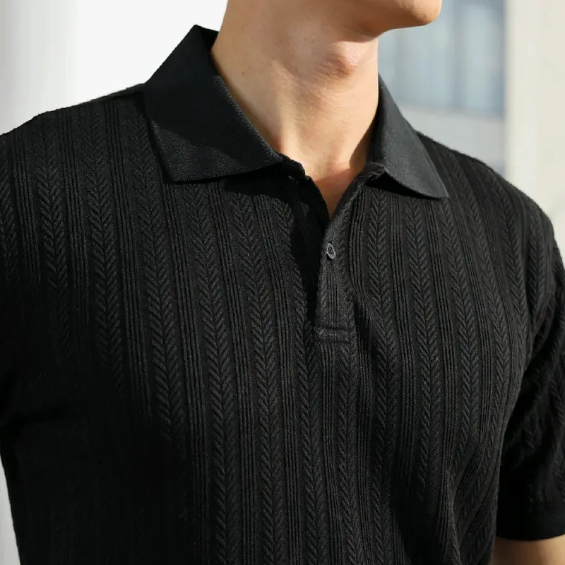 Áo Polo dệt len OTIS STAR, Form Regular Fit, Chất vải mềm mịn, thoáng mát, hạn chế nhăn 3