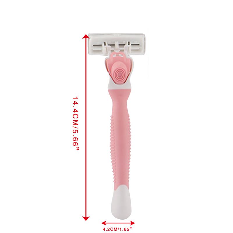 Product Introduction of Womens 6 Layer Blade for Head Shaving for Razor with Non-Slip Handle 4 Replacement Cartridge Refills Hair Removal Tools Safety Bikini Trimmer 0