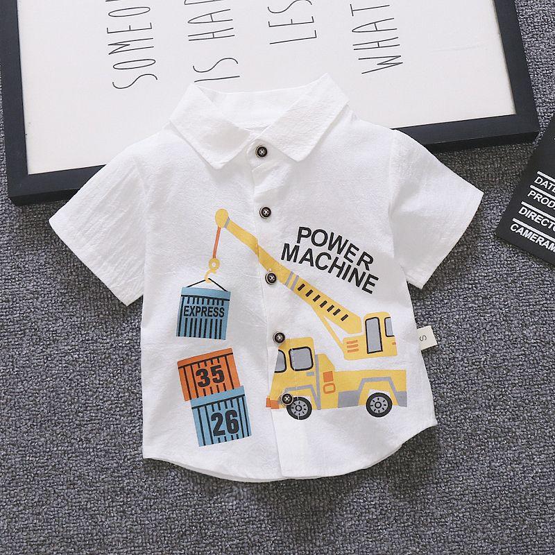 Product Introduction of Áo Sơ Mi Bé Trai, ngắn Tay, Hàng Mới Về, Thích Hợp Cho Mùa Hè, Quần Áo Trẻ Em 2 Và 3, Phong Cách Hợp Xu hướng Cho Trẻ Em Và Trẻ Em, Vải Mỏng, Trang Phục Mùa Hè, Cho Bé 2