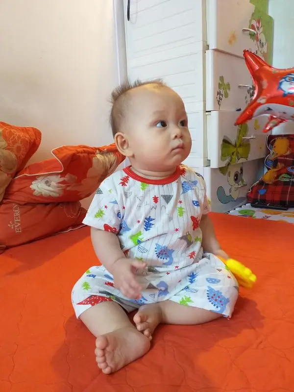 Bộ quần áo Cotton cho bé trai và bé gái, thông thoáng, mềm mịn cho bé từ 5-13kg Vải Cotton 1