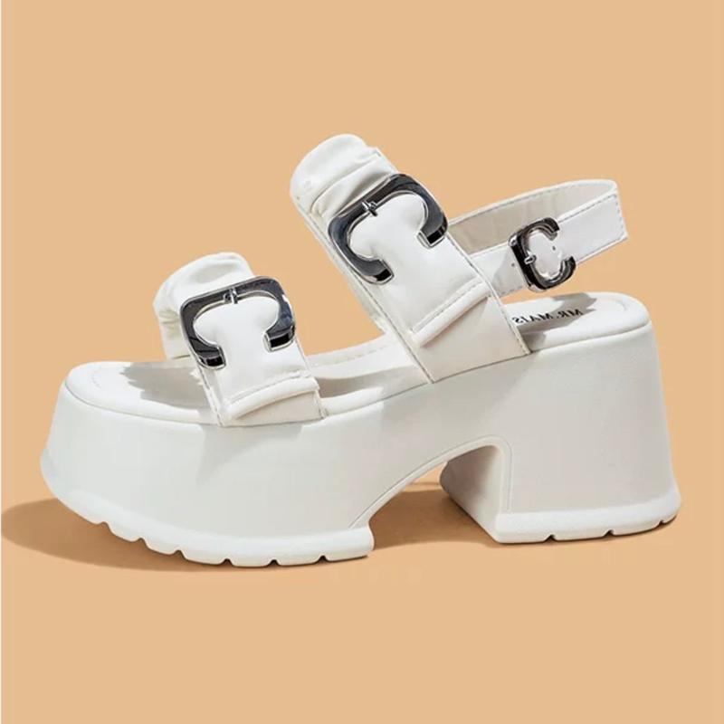 Sandal nữ độn đế quai dây , đế cao 7cm hàng QCCC  thời trang (full box) dép  sandal