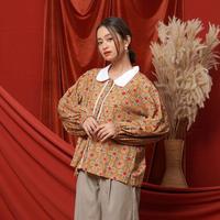 Gambar NONA Agatha Printed Tshirt Long Sleeve Cameo Green dari Nonaetal Kota Depok 2 Tokopedia