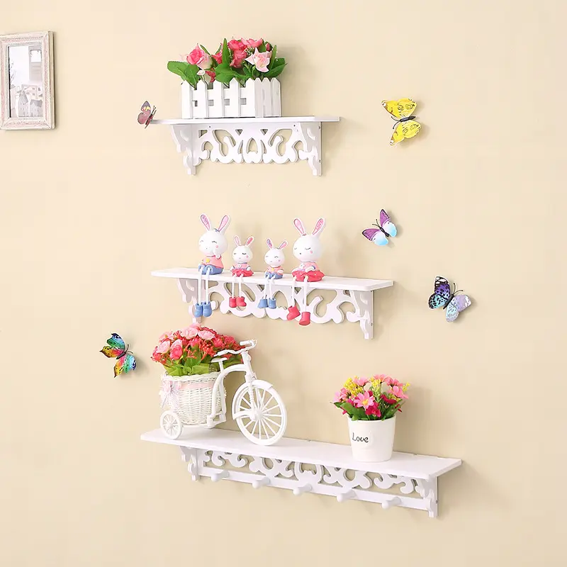 Rak Dinding Vintage Minimalis 1 SET 3 PCS Rak Pajangan Dekorasi Hiasan Rumah Aesthetic 1