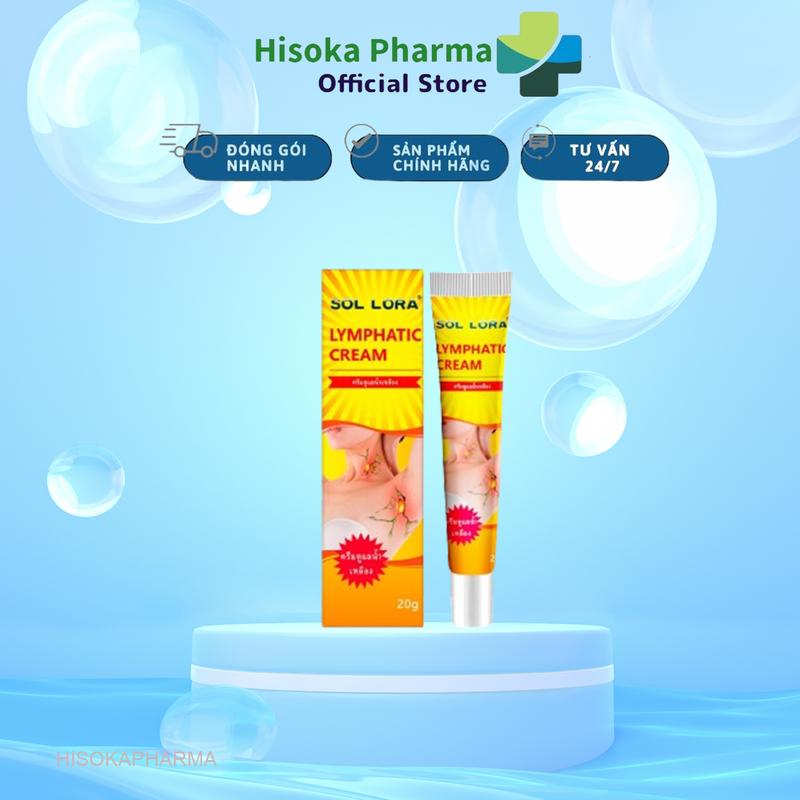 Kem Bôi Tan Hạch U Mỡ - Hạch Bạch Huyết - U Lipoma Sol Lora Lymphatic Cream 20g