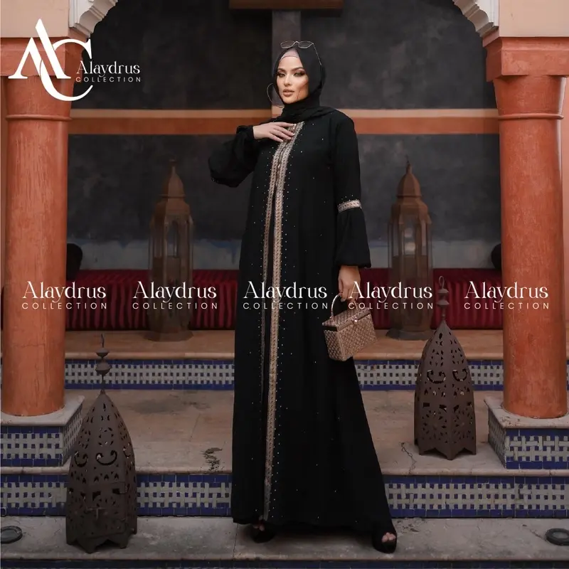 New Abaya Dress Maxi Arab Saudi Bordir Zephy Turki Umroh Dubai Turkey By AlaydrusCollection 824 Alaydrus Collection 3