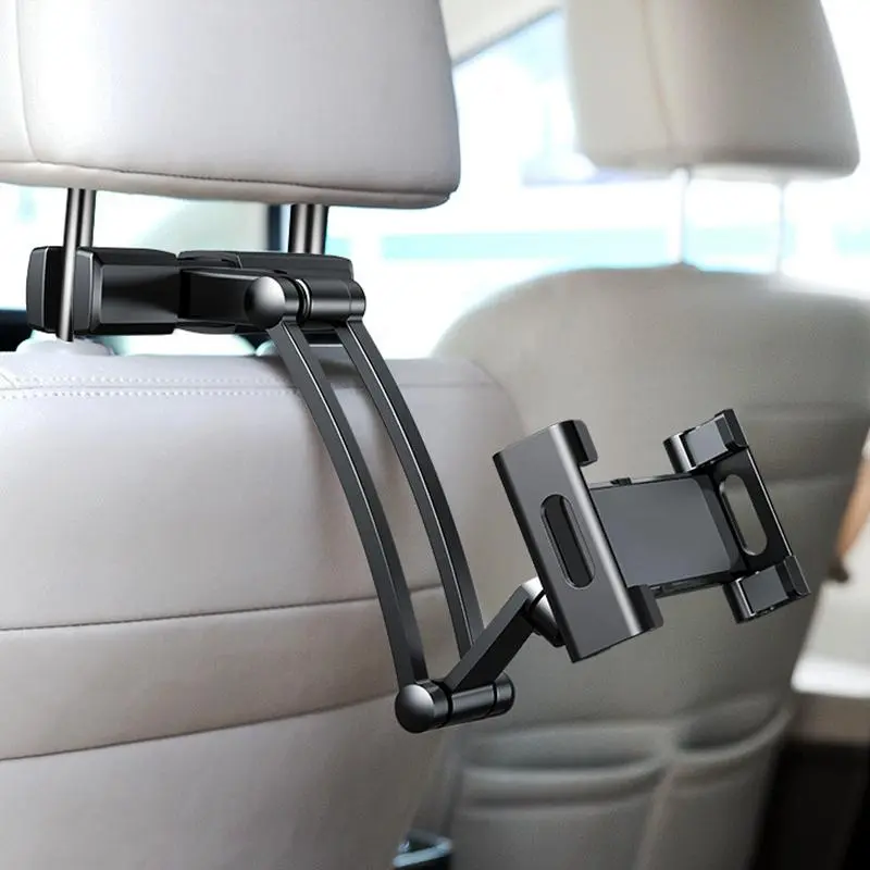 Car Seat Back Phone/Tablet Holder, Back Seat Headrest Long Arm Car Phone Stand, Rear Pillow Handphone Bracket, Universal Car Interior Accessories For Smartphones iPad Tablet