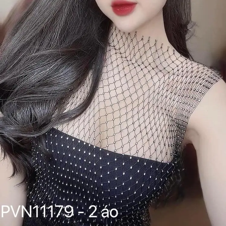 11179 - SET 2 ÁO ĐÁ LẤP LÁNH -Thương hiệu : Gia Hân House - Kích thước : Freesize