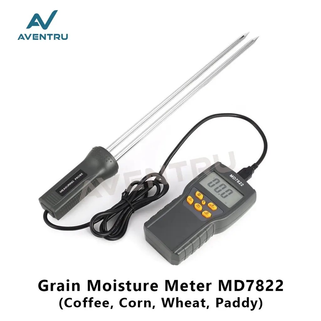 Alat Ukur Kadar Air Bijian Kopi Gandum Jagung Padi Grain Moisture Meter MD7822