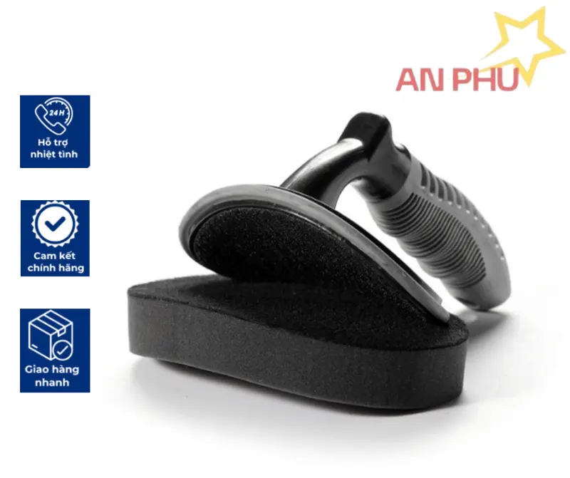 Bàn chải đánh bóng lốp ô tô, xe máy bằng mút bọt biển, chổi quét dưỡng lốp xe hơi, miếng bọt biển dày 3cm Kcare 0